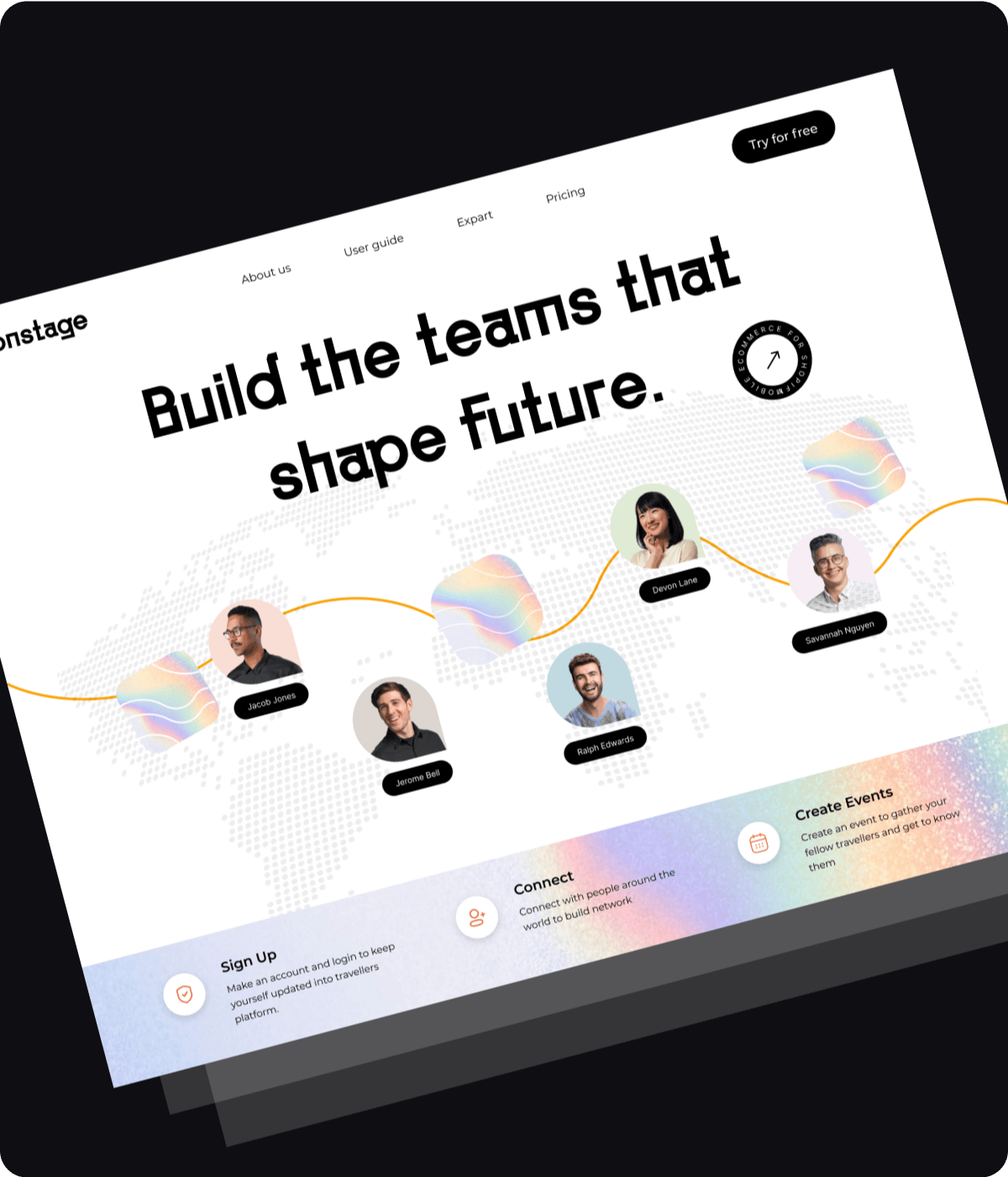 Team management website